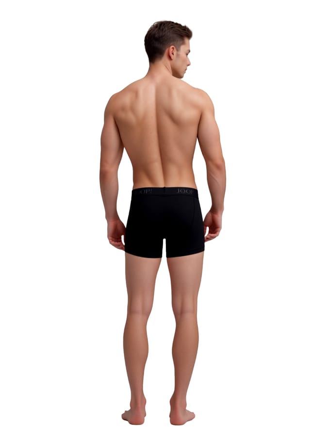 Boxershort met elastische band met label in een set van 3 stuks