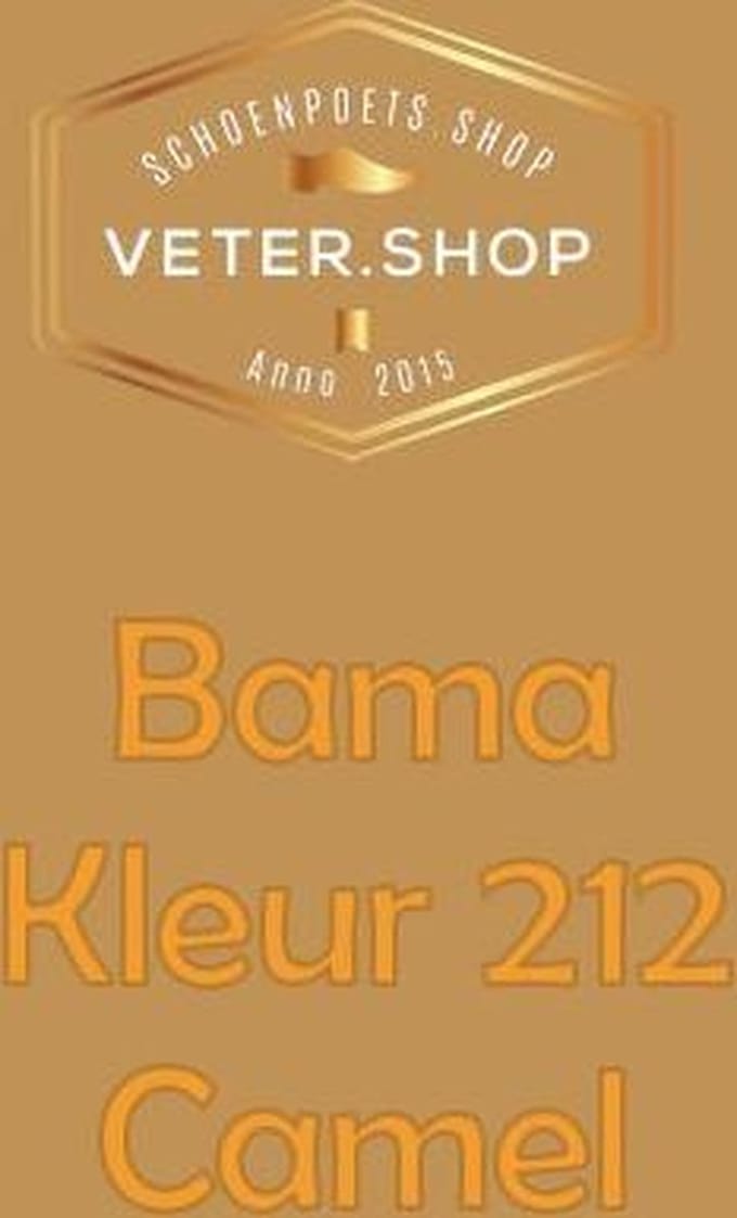 Bama G56 schoen creme voor glad leer - 50ml schoenpoets - 212 camel