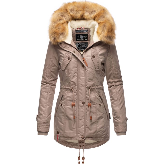 Navahoo Dames Winterjas B399 – Warm, Waterafstotend & Met Afneembare Bontkraag