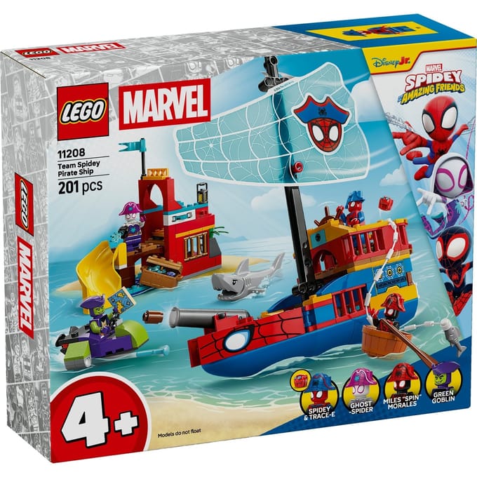 LEGO Marvel Super Heroes LEGO® MARVEL SUPER HEROES 11208 Piratenschip van Spideys team (11208)