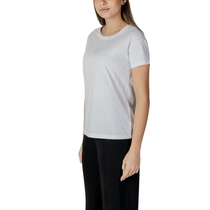 Short Sleeve Crew Neck Relaxed TShirt Wo - White T-Shirts