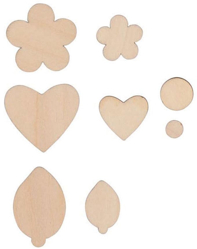 Goki Wooden Craft Flowers 75 pcs.