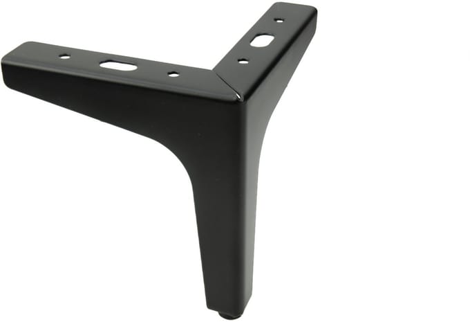B&B – Meubelpoot – Metaal – Zwart Mat – 130 mm – Duurzaam & Modern Design