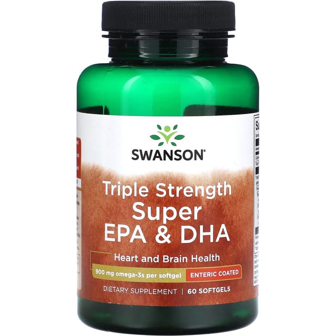 3x Sterkte Super EPA & DHA, 900 mg, 60 Softgels