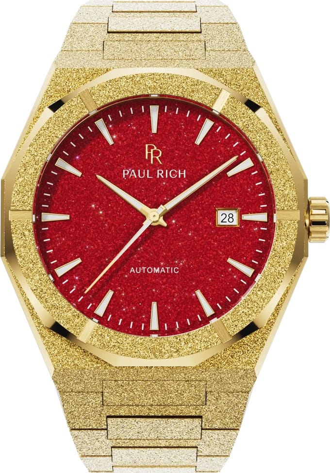 Paul Rich Frosted Star Dust II Gold Red FSDA07 Automatic horloge