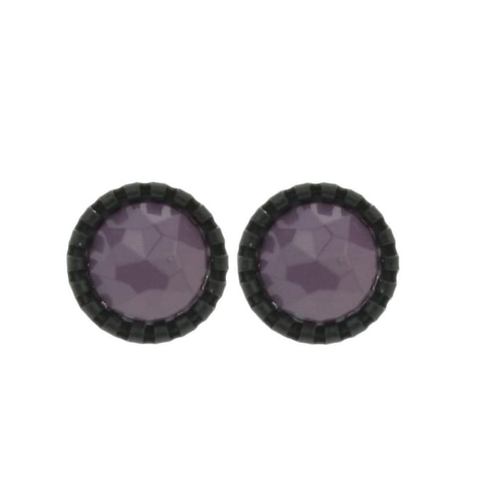 Behave - Oorstekers - Rond 1,3 cm - Paars