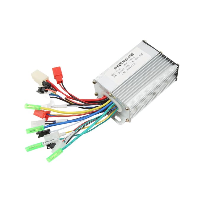 Contrôleur de Moteur Électrique Sans Balais Contrôle de Vitesse de Moteur Contrôleur de Moteur de Vélo de Scooter Électrique 36V 48V 350W white