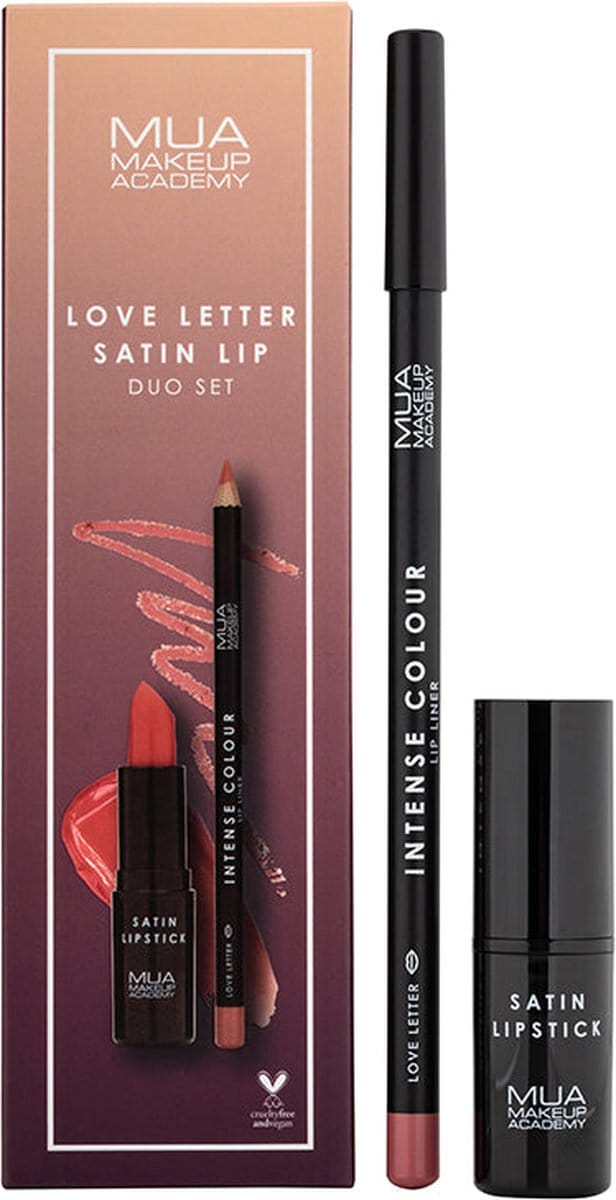 MUA Satin Lip Duo Set - Love Letter