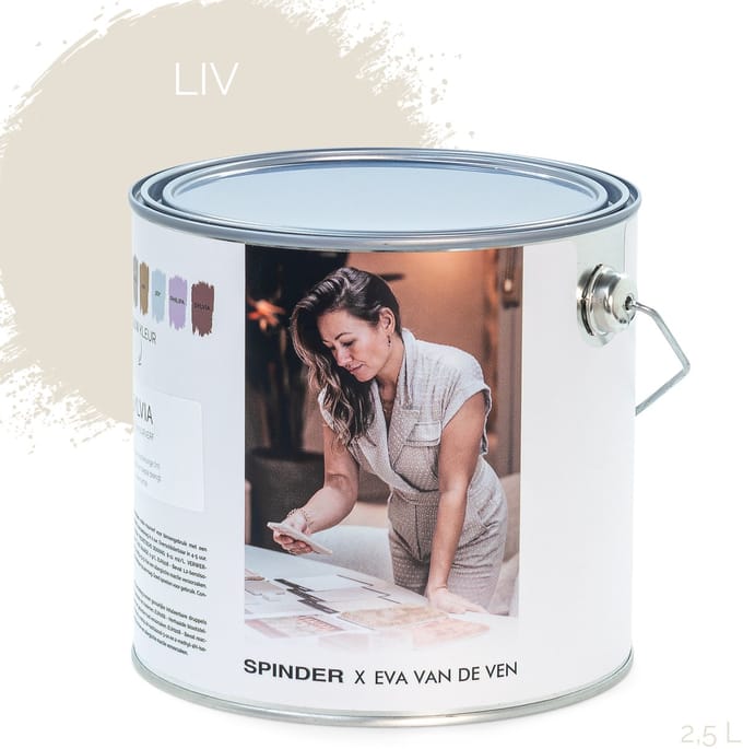 Spinder x Eva van de Ven 2,5L matte muurverf - Liv