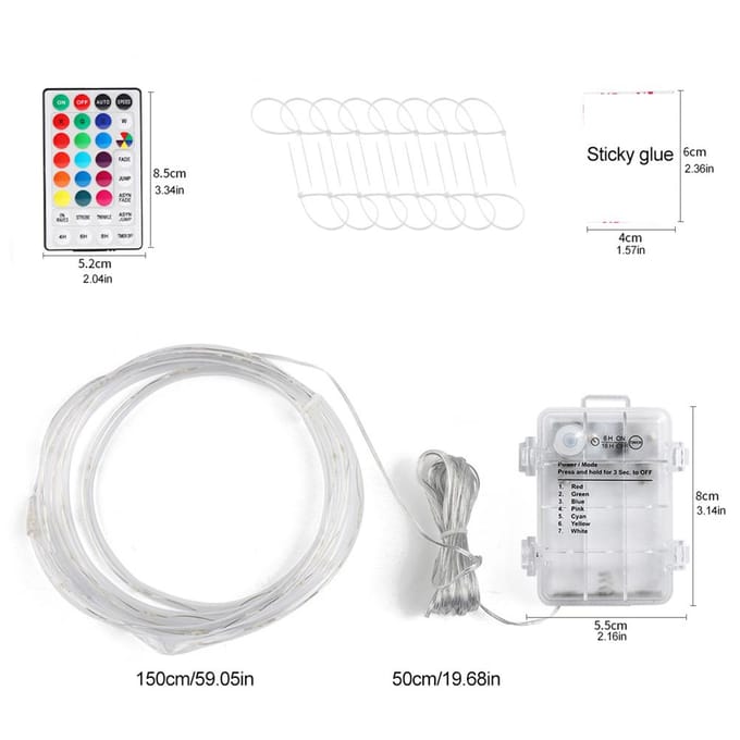 LED Basketbalring Verlichting Afstandsbediening Basketbalring LED Lamp 4 Modi 16 Kleuren Waterdicht voor white