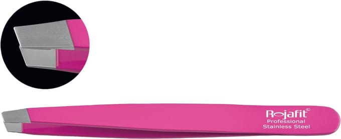 Rojafit Professionele Pincet schuin 9,5 cm-Purple Magenta