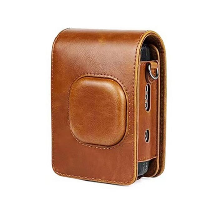 Compacte Formaat Instant Camera Tas PU Leer met Schouderriem Compatibel met Fuji Mini LiPlay