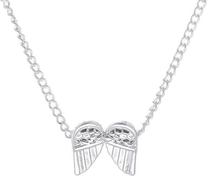 Fako Bijoux® - Ketting - Vleugels - Zilverkleurig