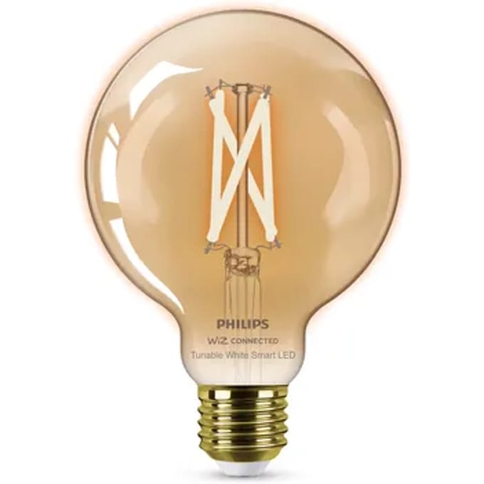 Philips Slimme Ledfilamentlamp G95 Amber E27 7w