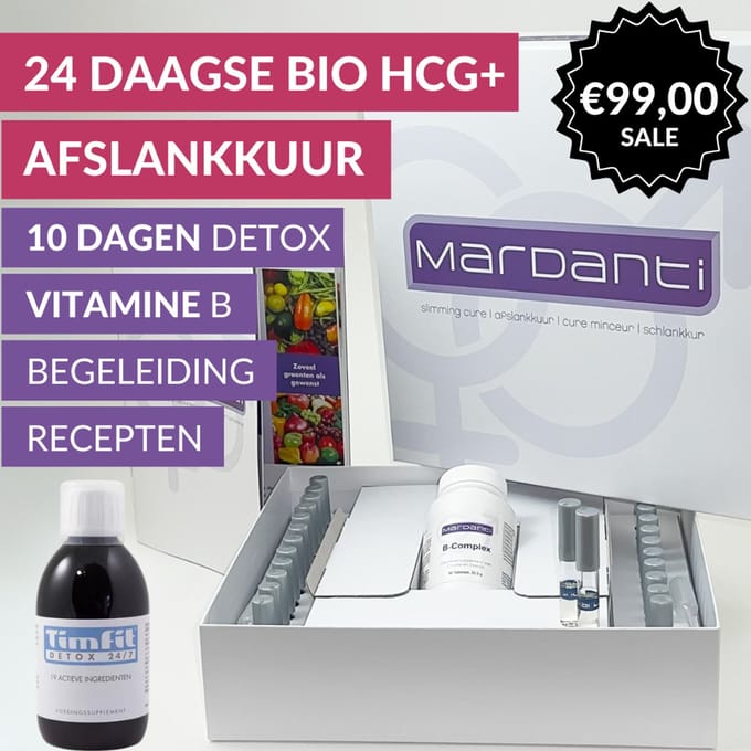 Mardanti Afslankprogramma | 24 dagen inclusief 10 daagse TimFit Detox24/7