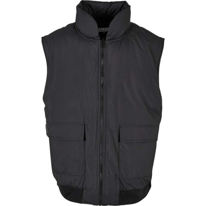 Urban Classics Clean Puffer Vest Black Größe: L | Bodywarmer Outlet | Herren | Schwarz