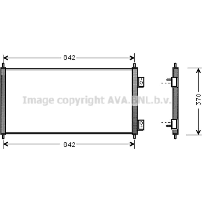 Condensator, airconditioning AVA COOLING FD5303 AVA