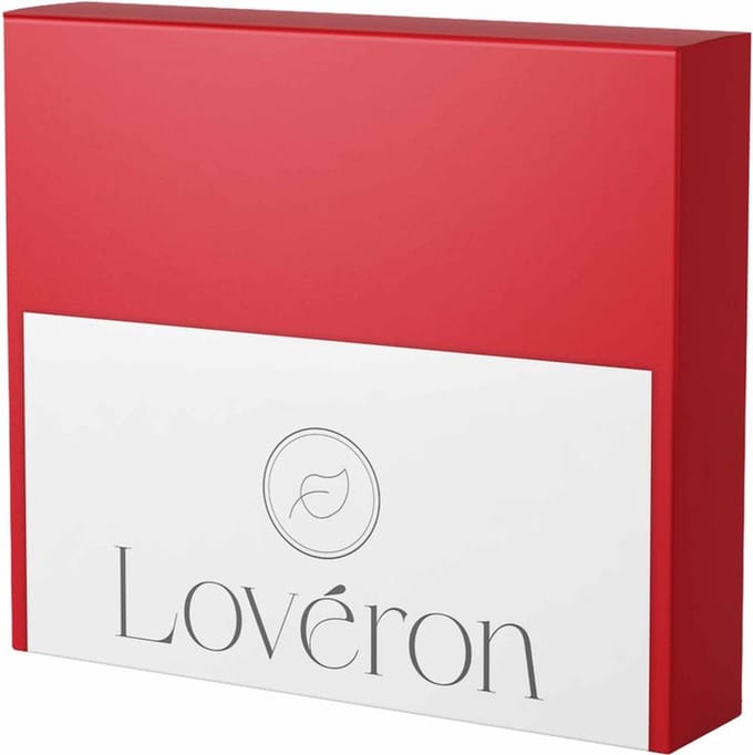 Lovéron kussensloop - Katoen - 2 stuks - 50x70 cm - Rood