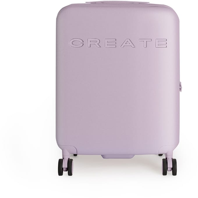 CREATE - Harde polycarbonaat koffer met TSA-slot en multidirectionele wielen - Lavendel - Cabine S - LUGGAGE STUDIO