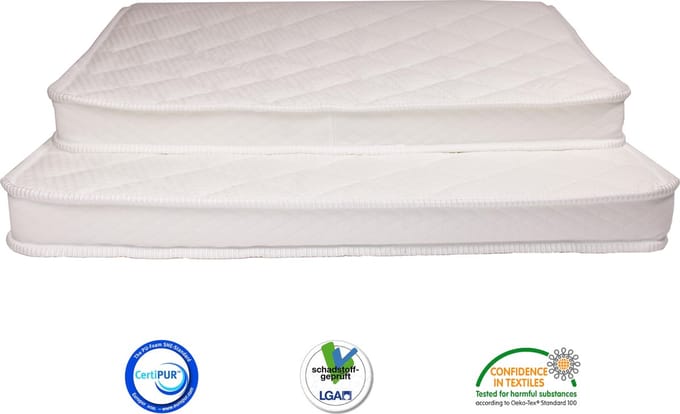 Topmatras Bamboo 120x200 HR55 Medium Topper - Twijfelaar - Duurzaam - Matrassenmaker