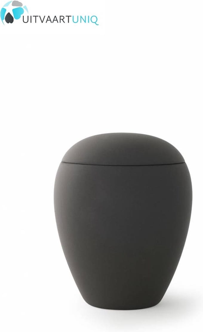Mini urn zwart - keramiek