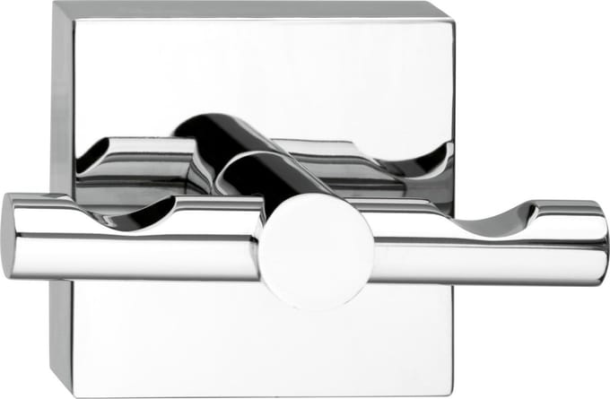 Tesa powerbutton deluxe duohaak vierkant chroom