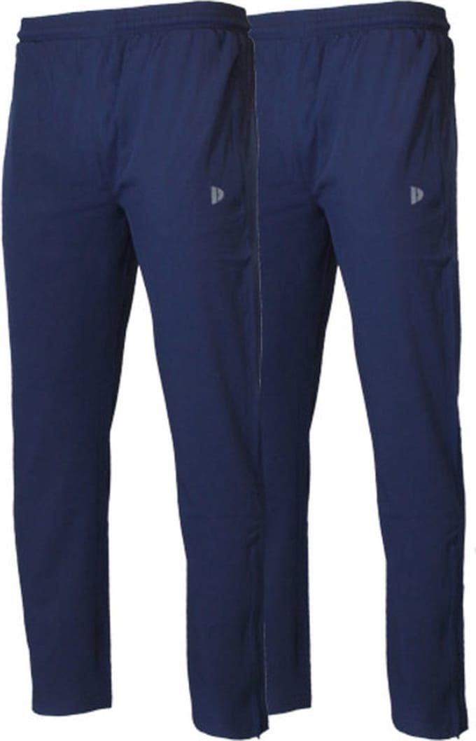 2-Pack Donnay - 2-way Stretch trainingsbroek (Alex) - Sportbroek - Heren - Navy (010) - maat M