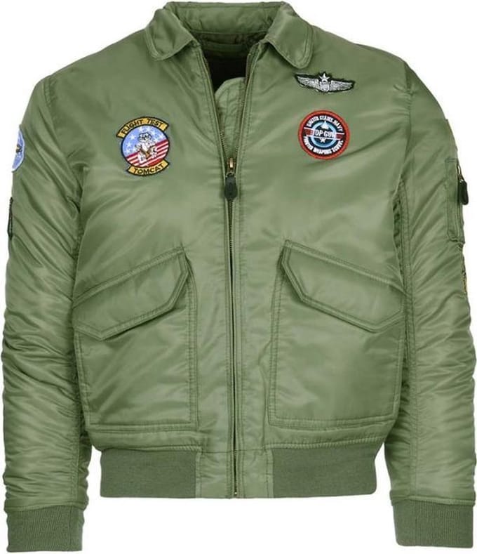 Fostex Garments - Kids CWU-flight jacket (kleur: Groen / maat: XXL)
