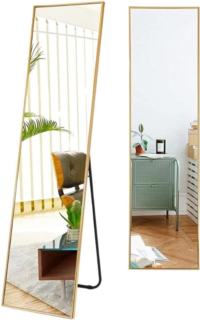 VELTRR® Passpiegel Staand - Slaapkamer Spiegel - Wandspiegel