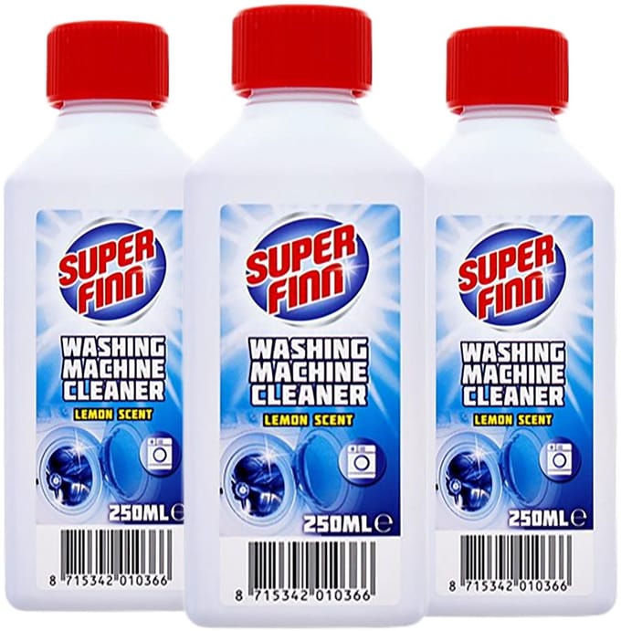 3x Wasmachinereiniger-ontkalker Superfinn citroengeur - 3x 250ml
