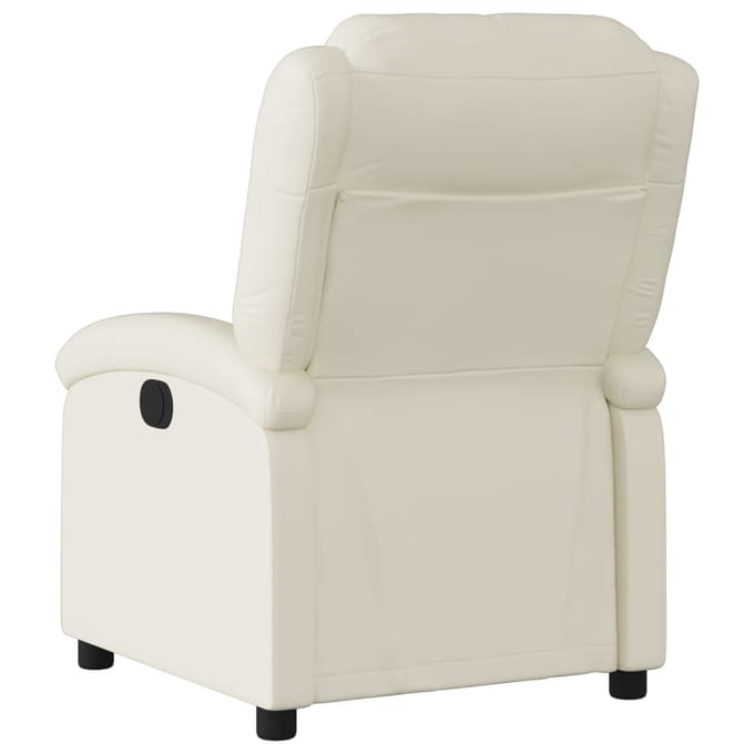 vidaXL - Relaxfauteuil - crèmekleurig - kunstleer
