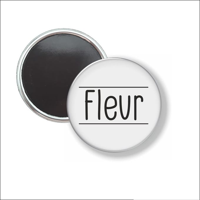 Button Met Magneet 58 MM - Fleur - NIET VOOR KLEDING