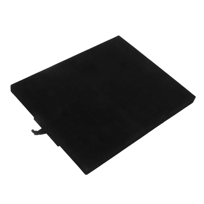 Ring Display Houder 50 Sleuven Zwart Fluweel Frameloos Sieraden Organizer Lade voor Oorbel black
