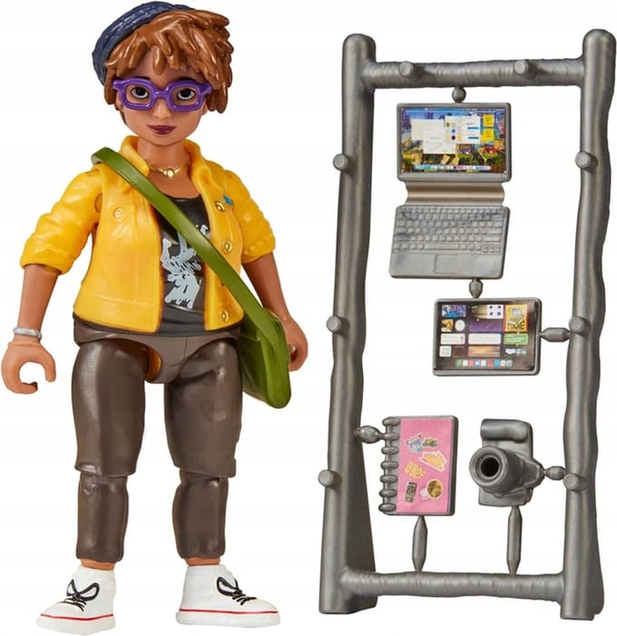 April O'Neil beeldje met accessoires Ninja Turtles Warriors