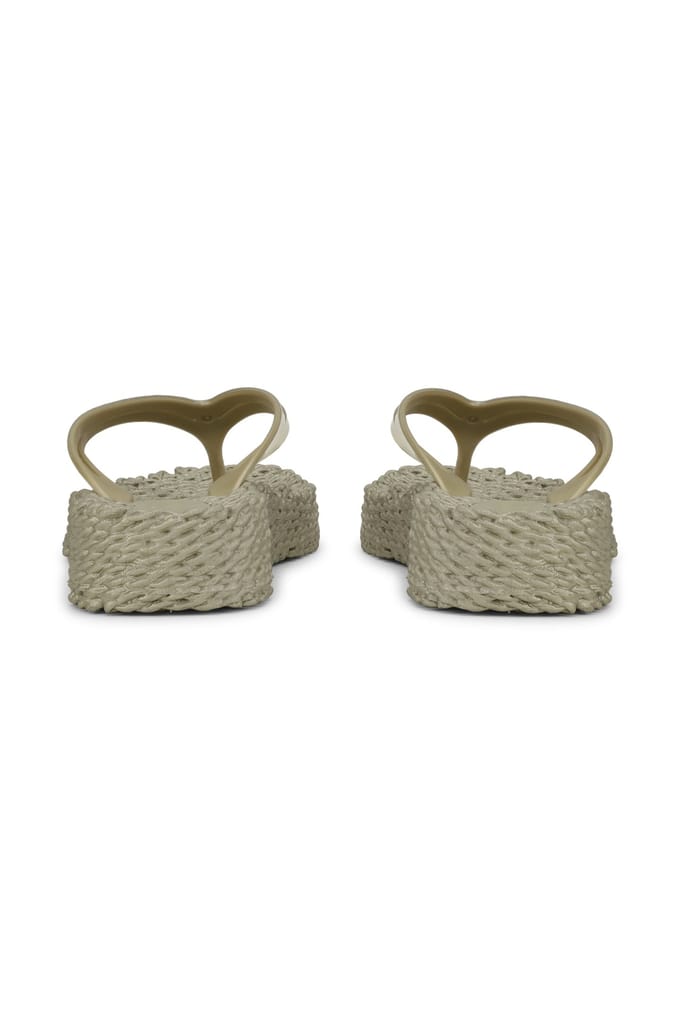 Ilse Jacobsen Plateau Flipflops Cheerful08m Platin Größe: 41 | Flip-Flops Outlet | Damen