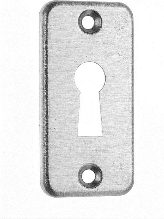 Nemef Sleutelplaat - rechthoekig - 60x30mm - aluminium F-1 geëloxeerd