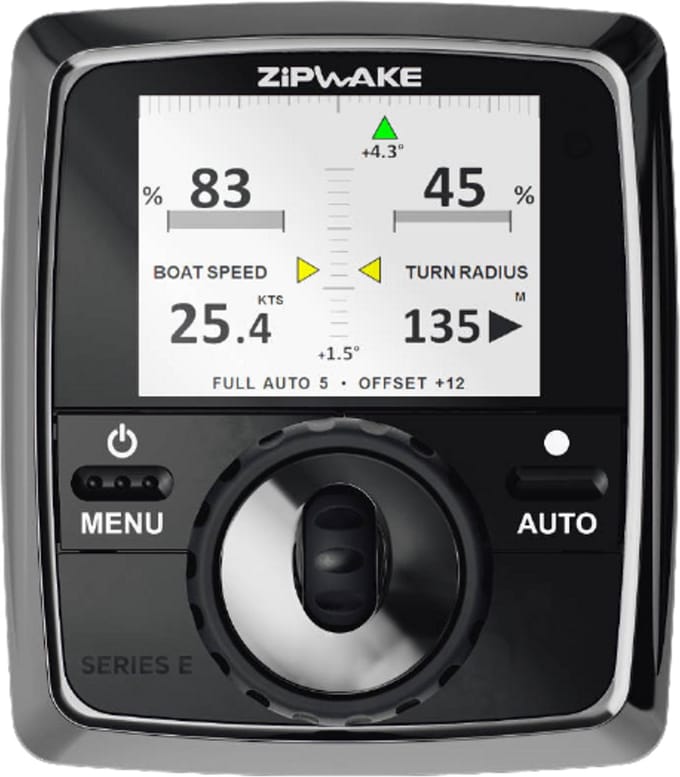 Zipwake CP-E Bedieningspaneel Serie E met 15 meter Stroomkabel | 2012032