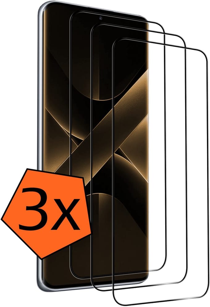 Screenprotector - 3 Stuks - Geschikt voor Xiaomi Poco X7 - Full Cover - Gehard Glas - Beschermglas - Tempered Glass - Screen Protector