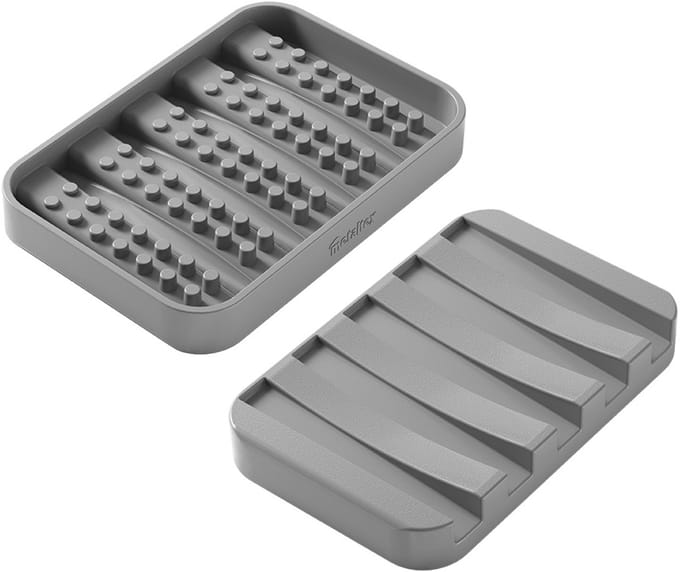 Metaltex zeephouder Gravity-Soap grijs