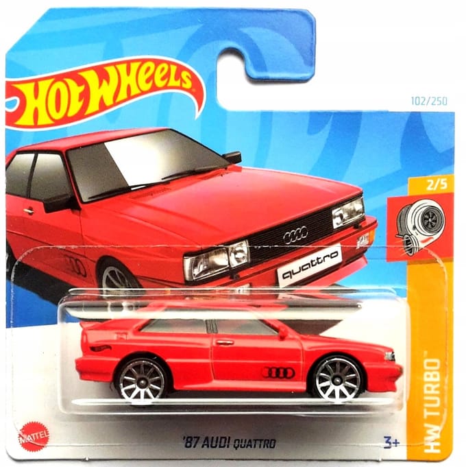Hot Wheels 87 Audi Quattro Schaal 1:64 Metaal Modelauto