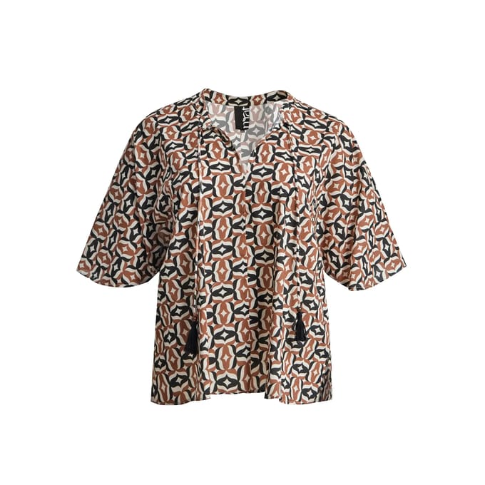 Vrouwenblouse Mat Fashion Geometric