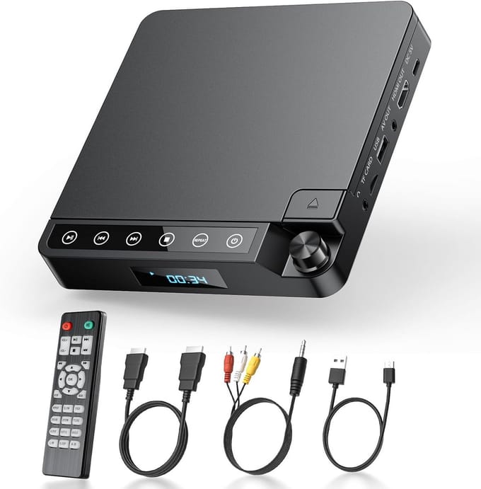 HD DVD Speler met HDMI, USB en Afstandsbediening
