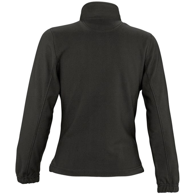 SOLS Dames/dames North Full Zip Fleece Jacket (Zwart)