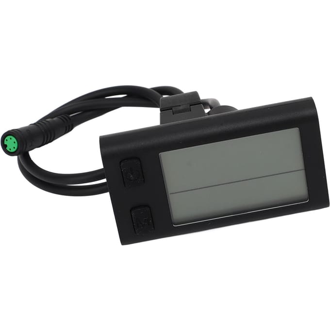 Elektrische Fiets LCD Display Meter Fietsen Snelheidsmeter Kilometerteller Fietscomputer Paneel 24V 36V 48V black