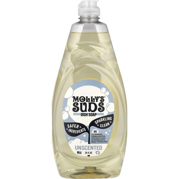 Molly's Suds, Afwasmiddel, Geurloos, 24 fl oz beige
