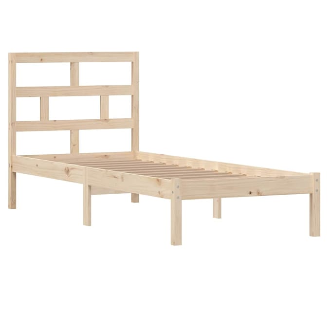 vidaXL - Bedframe - massief - hout - 75x190 - cm