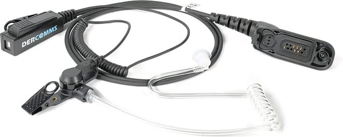 DerComms® Surveillance oortje voor Motorola DP4400 DP4600 DP4800 MTP850S APX6000