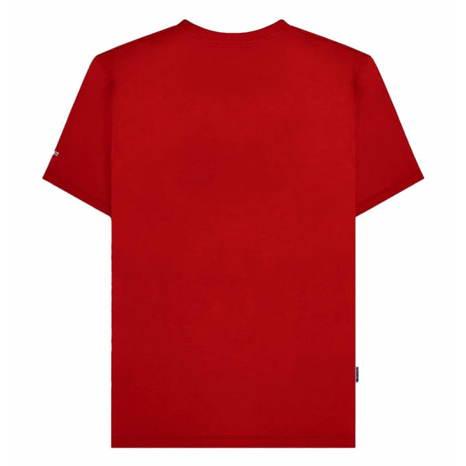 Lambretta Heren Racing Stripe T-shirt (Rood)
