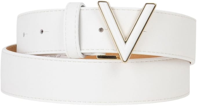 VALENTINO riem Glow Belt W85 Bianco / Oro wit