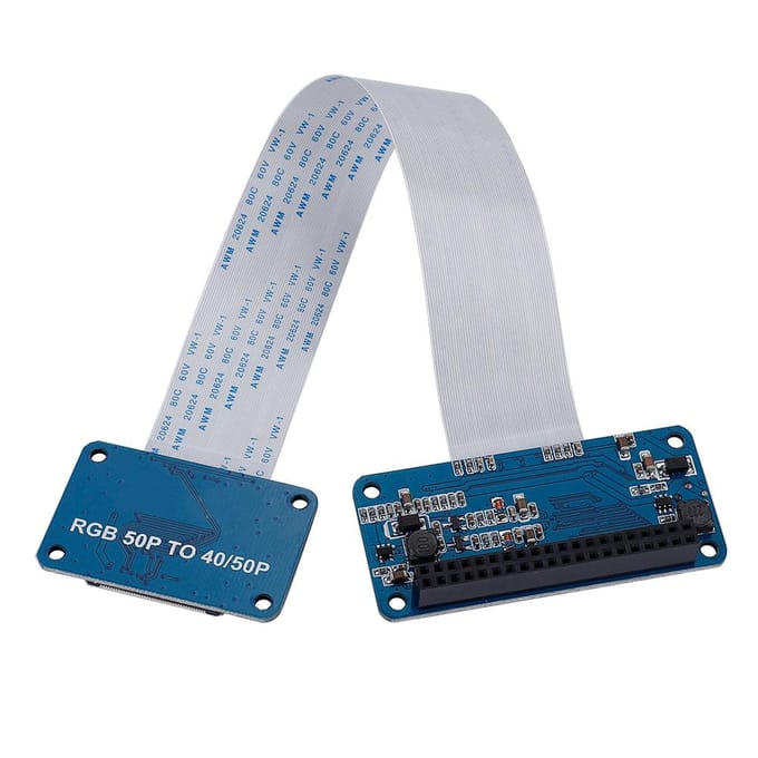 RGB LCD Driver Board Kit DPI Driver 50Pin naar 40Pin Adapter Board Voor Raspberry Pi
